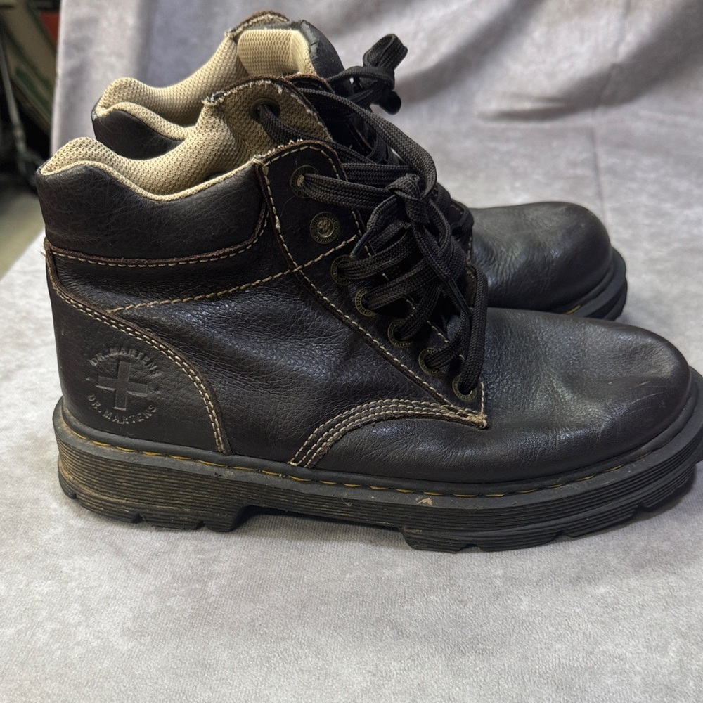 Dr. Martens Tacoma dark brown leather ankle boots size 8